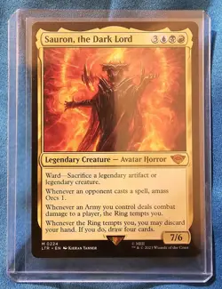MTG Lord of the Rings Sauron, The Dark Lord 224 Mythic NM/M Regular Single Card - Image 5