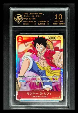2022 ONE PIECE JPN. cards Monkey D. Luffy OP01-024 SR RPA 10 (SAME AS PSA 10) - Image 1