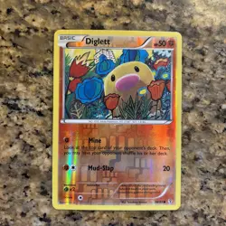 REVERSE HOLO Diglett 38/83 VLP / NM XY Generations Pokemon Card Tomokazu Komiya - Image 1