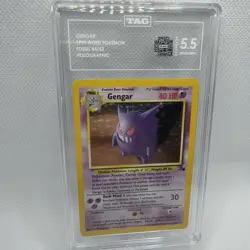 Pokemon Gengar Holo Rare TCG Card 5/62 Fossil Graded TAG 5.5 - Image 1
