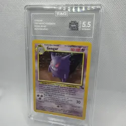 Pokemon Gengar Holo Rare TCG Card 5/62 Fossil Graded TAG 5.5 - Image 2