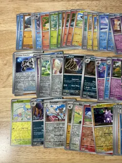 Scarlet And Violet Reverse Holo English Card Lot 800+ Cards 3 lbs 9oz - Pokemon - Image 3