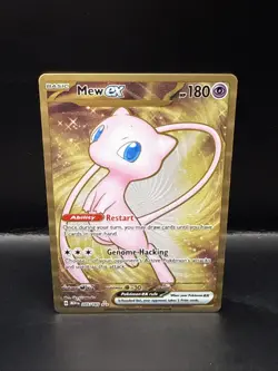 Pokemon TCG Mew EX Metal Gold NM 205/165 Scarlet & Violet 151 Promo Card C - Image 1