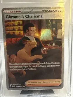 Giovanni's Charisma 204/165 Sv: Scarlet & Violet 151 Holo TAG 10 Pokemon Cards - Image 2