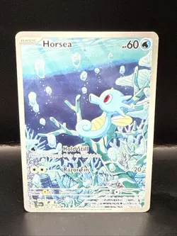 Pokemon TCG Horsea 067/064 Shrouded Fable Holo Illustration Rare Card - Image 2