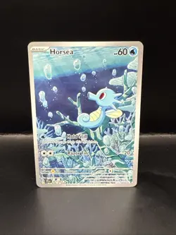 Pokemon TCG Horsea 067/064 Shrouded Fable Holo Illustration Rare Card - Image 3