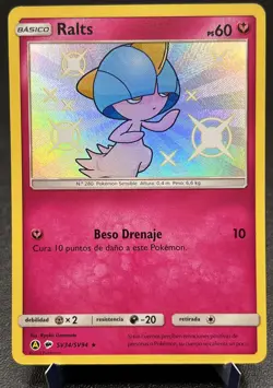 Spanish Ralts SV34/SV94 NM Holo Rare Shiny Vault Discontinued Fairy Pokemon Card - Image 1