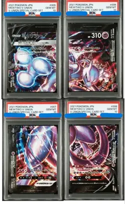Psa10 Mewtwo V-Union Sword Shield Special Card Sequential Set 2021 Pokemon Japan - Image 1