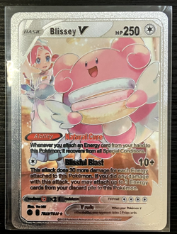 Blissey V Baicis Silver Foil Fan Art Vinyl Collector Pokemon Card Costumed - Image 4
