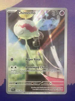 Chimecho 179/167 Twilight Masquerade Illustration Rare Pokemon TCG Card NM - Image 1