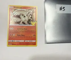 Reshiram NM - Mint Holo Rare Card Pokemon TCG 25th Celebrations 002/025 - Image 5