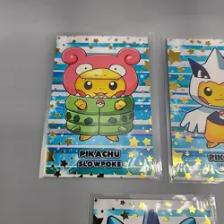 Poncho Pikachu Slowpoke Lugia Ho-Oh Gyrados Mewtwo Card Database Merry Christmas - Image 2