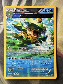 *VINTAGE* Pokemon TCG Ludicolo (Alpha) 37/160 XY Primal Clash REVERSE Holo Card - Image 1