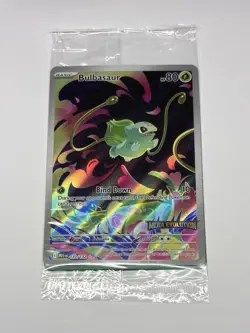 Pokemon Card TCG Bulbasaur 133/132 Mega Evolution Stamped Promo Sealed - Image 1