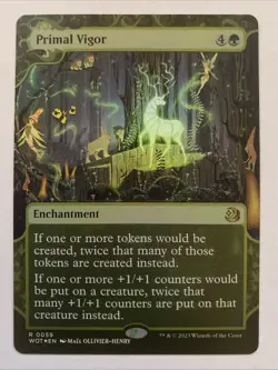 Primal Vigor #59 (Foil) (NM) Wilds of Eldraine WOT Magic MTG - Image 1
