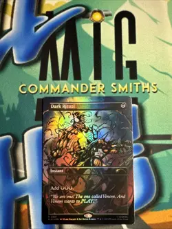 Dark Ritual ✨ Borderless COLORS FOIL ✨ MTG Venom Spider-Man Secret Lair (2001) - Image 1