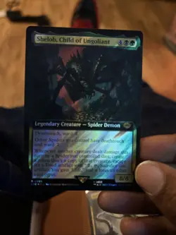 Shelob Child of Ungoliant, R 0785, NM, Extended Surge Foil MTG, LotR Lord Rings - Image 1