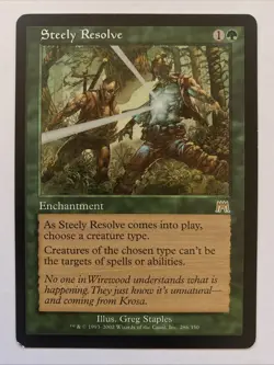 Steely Resolve - Onslaught - MTG - Magic The Gathering LP - Image 1
