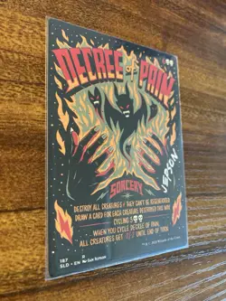 MTG✨Signed DECREE OF PAIN Artist Proof w/Original Art✨SLD RARE IAN JEPSON Art - Image 4