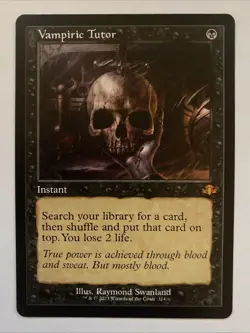 Vampiric Tutor (Retro Frame) Dominaria Remastered Regular MTG NM - Image 1