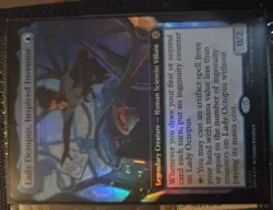MTG Lady Octopus, Inspired Inventor 252 Rare Foil Extended Art Marvel Spider-Man - Image 1