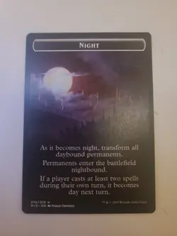 x1 Day Night MID Innistrad Midnight Hunt MTG 19/19 TOKEN M/NM 1x - Image 1