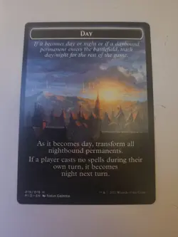 x1 Day Night MID Innistrad Midnight Hunt MTG 19/19 TOKEN M/NM 1x - Image 2