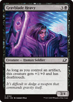 4x Gravblade Heavy 102 Near Mint NM EOE Edge of Eternities x4 Magic MTG PLAYSET - Image 1