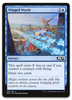 Winged Words #80 (NM) Core Set 2020 M20 Magic MTG - Image 1