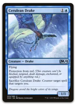 Cerulean Drake #53 (NM) Core Set 2020 M20 Magic MTG - Image 1