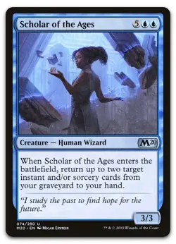 Scholar of the Ages #74 (NM) Core Set 2020 M20 Magic MTG - Image 1