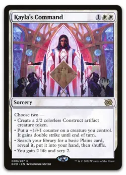 Kayla's Command #9 (NM) Brothers' War PPBRO Magic MTG - Image 1