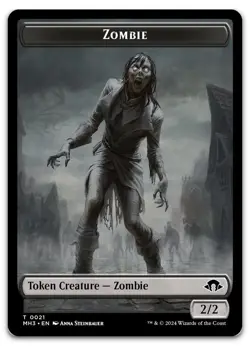 Zombie Token #21 (NM) Modern Horizons 3 MH3 Magic MTG - Image 1