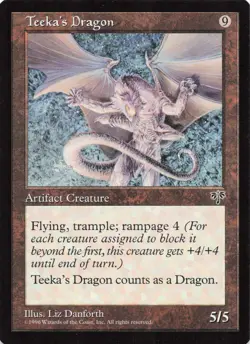 MTG - Teeka's Dragon - Mirage - Image 1