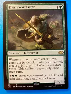 MTG 1x Elvish Warmaster # 654 Jumpstart 2022 Magic the Gathering Card x1 NM - Image 1