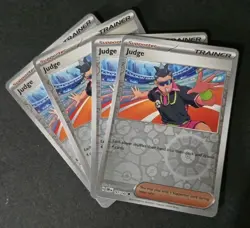 X4 Playset - Judge 167/182 Sv10: Destined Rivals Reverse Holo - Pokemon - Image 1