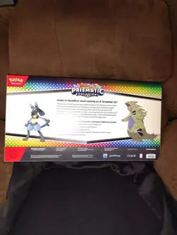 Pokemon TCG SV Prismatic Evolutions Lucario EX & Tyranitar EX Premium Collection - Image 2