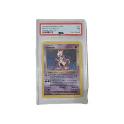 Pokemon Mewtwo Base Set Shadowless Holo Rare #10 PSA 7 NM - Image 1