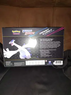 Pokemon TCG: Crown Zenith Unown V Lugia V Special Collection SEALED - Image 2