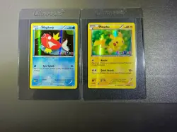 Pokemon Pikachu 26/83 & Magikarp 22/83 Holo Stamped Toys R US Promo - Image 1