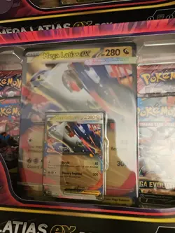 Pokemon TCG Mega Latias EX BOX w 4 Mega Evolution Boosters, 1 Lenticular & Promo - Image 3