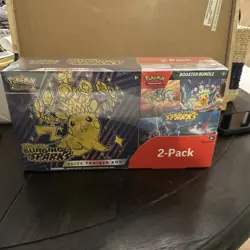 Pokemon Scarlet and Violet Surging Sparks ETB & Booster Bundle (Costco 2-pack) - Image 1