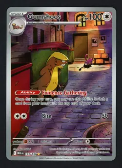 Gumshoos 153/132 Mega Evolution Illustration Rare Pokemon TCG - Image 1
