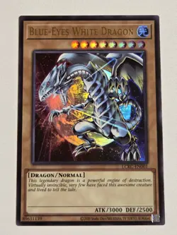 Blue-Eyes White Dragon LCKC-EN001 (Version 3) Alt Art Yugioh Ultra Rare NM - Image 1