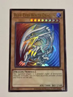 Blue-Eyes White Dragon LCKC-EN001 (Version 2) SDK Art Yugioh Ultra Rare NM - Image 1