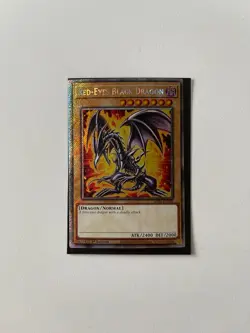 Yugioh Red-Eyes Black Dragon (7th Art) (Platinum Secret Rare) RA04-EN109 NM - Image 1