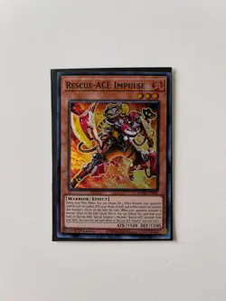 Yugioh Rescue-ACE Super Rare Impulse AMDE-EN001 Amazing Defenders 1st Edition NM - Image 1