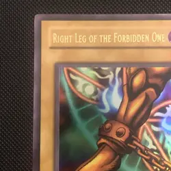 Right Leg Of The Forbidden One LOB-120 Holo Ultra Rare Yugioh Card - Image 3