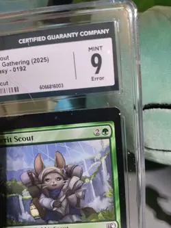 Final Fantasy Magic The Gathering Loporrit Scout cGc 9 Minor Miscut Error - Image 3