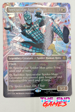 Magic The Gathering SPECTACULAR SPIDER-MAN MK 1 SUIT 0237 Textured FOIL NM - Image 1